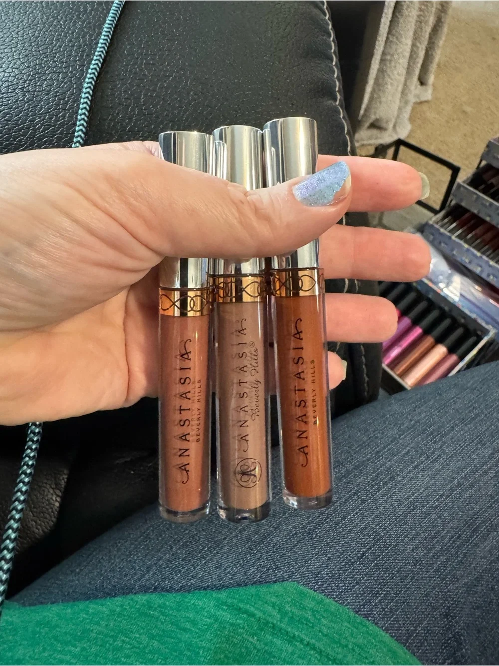 Anastasia Beverly Hills Dark Brown Hue Liquid Lipstick Bundle